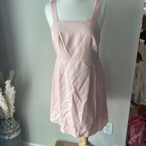 Jcrew midi light pink dress.
